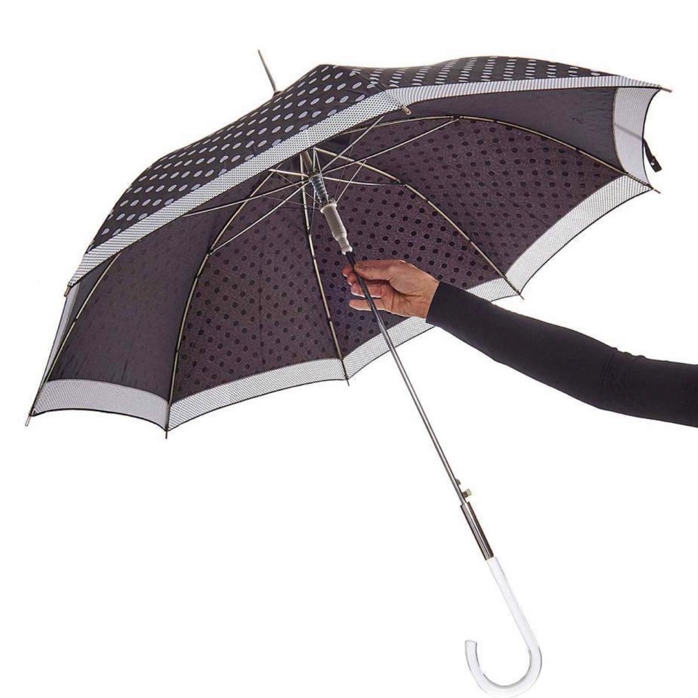 Black and White and Polka Dots Parasol Umbrella